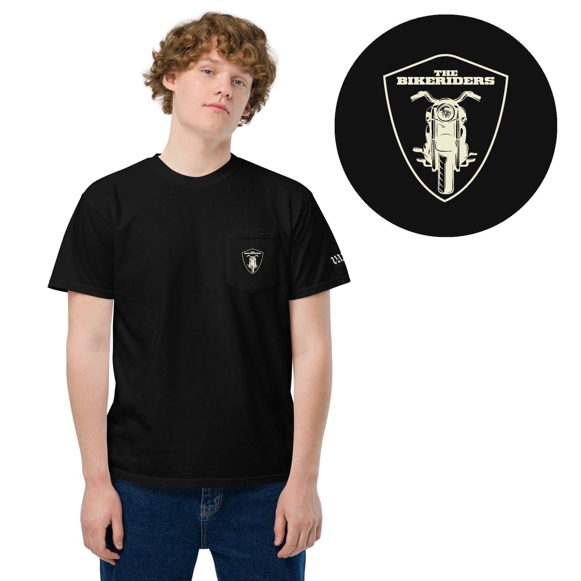 The Bikeriders Crest Comfort Colors Pocket T-Shirt